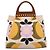 Borsa a mano Miu Miu Canvas Multicolor Gold Tone Auth 200355A Multicolore - vista 13