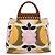 Borsa a mano Miu Miu Canvas Multicolor Gold Tone Auth 200355A Multicolore - vista 2