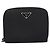 Cartera Bifold PRADA Nylon Black Silver Auth bs36914 Negro Plata - vista 13