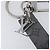 LOUIS VUITTON Monogram Shadow Key Holder Dragonne Gray M82373 LV Auth 198877M Marrone - vista 4