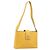 Céline Borsa a tracolla CELINE Turn Lock PVC Canvas Yellow Gold Auth am12556V D'oro Giallo