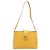 Céline Borsa a tracolla CELINE Turn Lock PVC Canvas Yellow Gold Auth am12556V D'oro Giallo - vista 13