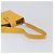 Céline Borsa a tracolla CELINE Turn Lock PVC Canvas Yellow Gold Auth am12556V D'oro Giallo - vista 7