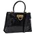 Borsa Salvatore Ferragamo Vernice 2way Nero Tono Oro Auth 196403