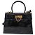 Borsa Salvatore Ferragamo Vernice 2way Nero Tono Oro Auth 196403 - vista 13