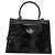 Borsa Salvatore Ferragamo Vernice 2way Nero Tono Oro Auth 196403 - vista 2