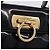 Borsa Salvatore Ferragamo Vernice 2way Nero Tono Oro Auth 196403 - vista 21