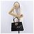 Borsa Salvatore Ferragamo Vernice 2way Nero Tono Oro Auth 196403 - vista 30