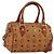 Borsa a mano MCM Vicetos PVC Pelle 2way Marrone Tono Oro Auth 202145A