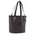 16 Céline Borsa Tote CELINE Macadam Canvas PVC Leather Black Gold Auth 201999A Nero D'oro