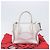 Autre Marque Borsa TODfS x Alber Elbaz in pelle bianca e argento autentica am12484V Bianco - vista 12