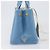 Sac à main LOUIS VUITTON Canapa PM Canvas 2 voies Bleu Clair Or LV Auth 199874V - vue 4