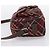 Borsa a tracolla BURBERRY Nova Check Blue Label in tela rossa e argento Auth 201971A Rosso - vista 3