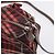 Borsa a tracolla BURBERRY Nova Check Blue Label in tela rossa e argento Auth 201971A Rosso - vista 9