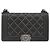 Borsa a catena CHANEL Matelasse Boy Chanel in pelle nera e argento CC Auth 199461SAM Nero - vista 13