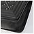 Borsa a catena CHANEL Matelasse Boy Chanel in pelle nera e argento CC Auth 199461SAM Nero - vista 15