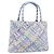 Borsa Tote Salvatore Ferragamo Canvas Purple Auth hk4016 Porpora