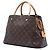 Borsa Satchel Louis Vuitton Monogram Montaigne MM Marrone - vista 2
