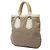 Bolsa Satchel Prada em lona Canapa marrom com tachas, logo e alças de corda - vista 2