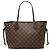 Borsa Tote Louis Vuitton Damier Ebene Neverfull PM Marrone