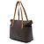 Borsa Tote Louis Vuitton Monogram Totally MM Marrone - vista 2