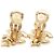Orecchini a clip Mademoiselle Chanel CC placcati in oro D'oro - vista 3