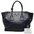 Double Borsa Satchel Prada in vitello Glace blu con doppio manico e doppie tasche - vista 7