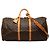Borsa da viaggio Louis Vuitton Monogram Keepall Bandouliere 60 Marrone