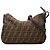 Borsa a tracolla Fendi Zucca Canvas marrone
