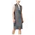 Vestido sin mangas Balenciaga con cuello drapeado Blanco Gris