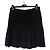 Falda Chanel de lana negra plisada Negro