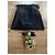 Broche Retangular Chanel com Pedras Verdes e Pretas Gold hardware - vista 4