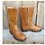 Autre Marque Botas de caña media Maze de cuero y pelo de poni marrón Castaño - vista 2