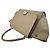 Céline Celine Trapeze Borsa in Pelle e Camoscio Beige - vista 4