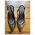 Chanel Décolleté Slingback in pelle nera e oro Nero D'oro - vista 3