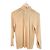 The Row Blusa de seda cuello alto Beige