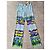MSGM weite Seidenhose mit mehrfarbigem Tie-Dye-Print Blau Mehrfarben Grün Lila Gelb - Ansicht 2