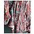 Vestido estampado Iro de seda y viscosa Negro Blanco Roja - vista 6
