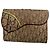 Vintage Dior Monogram Canvas Flap Wallet Brown Red