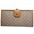 Triomphe Céline Vintage Celine Monogram Canvas Bifold Wallet Beige Brown