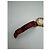 Vintage Courreges Quartz Uhr Gold mit rotem Krokodil-Effekt-Armband Weiß - Ansicht 2