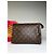 Clutch Vintage Louis Vuitton Monogram Canvas Brown Gold Marrone - vista 5