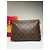 Clutch Vintage Louis Vuitton Monogram Canvas Brown Gold Marrone - vista 7