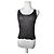 Vintage Issey Miyake ärmelloses Top Black Silver S Schwarz