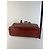 Sac structuré en cuir embossé Givenchy Vintage Burgundy Gold Bordeaux - vue 13
