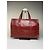 Sac structuré en cuir embossé Givenchy Vintage Burgundy Gold Bordeaux - vue 14