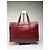 Sac structuré en cuir embossé Givenchy Vintage Burgundy Gold Bordeaux - vue 2