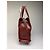 Sac structuré en cuir embossé Givenchy Vintage Burgundy Gold Bordeaux - vue 7