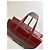 Sac structuré en cuir embossé Givenchy Vintage Burgundy Gold Bordeaux - vue 8