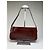 Vintage Givenchy Schultertasche aus Leder in Krokodil-Optik Burgundy Bordeaux - Ansicht 2